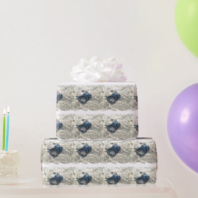 Papel De Regalo Aguja negra (Regalos de fiesta)