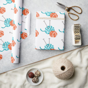 Papel De Regalo Agujas de punto e hilados