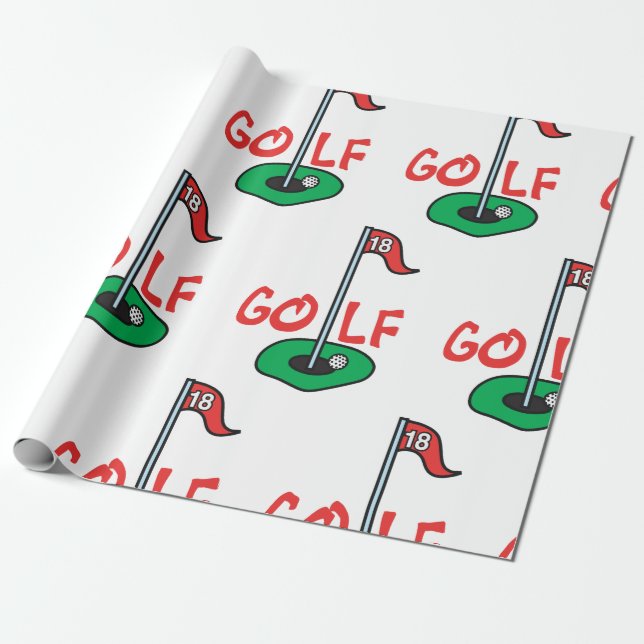 Papel De Regalo Agujero de golf (Desenrollado)
