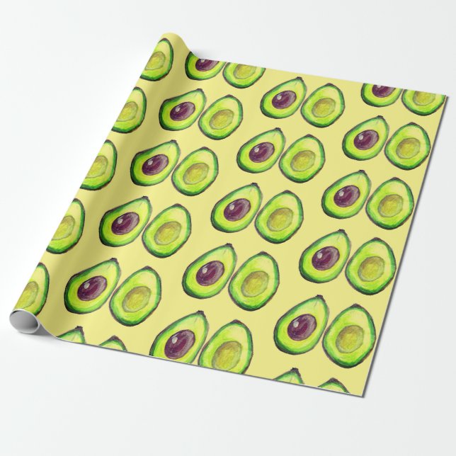 Papel De Regalo Agujero Verde Vegan Foodie Vegeteriano Envoltura (Desenrollado)