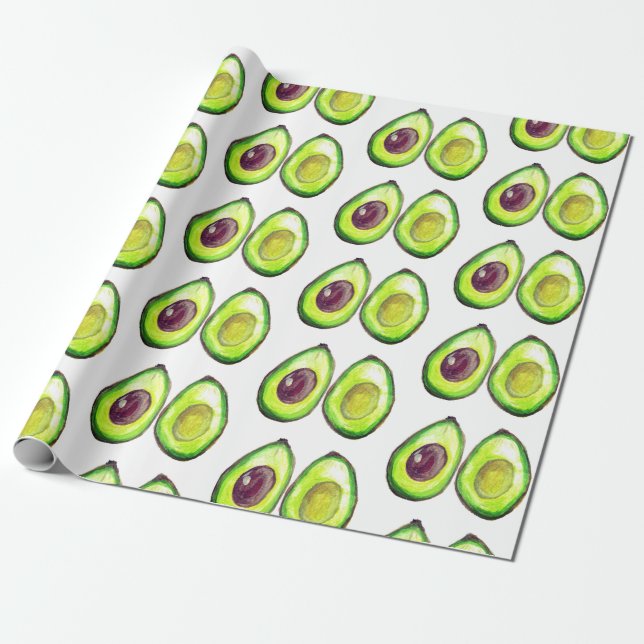 Papel De Regalo Agujero Verde Vegan Foodie Vegeteriano Envoltura (Desenrollado)