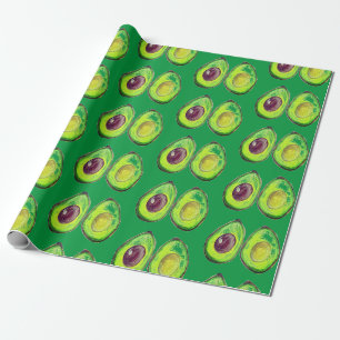 Papel De Regalo Agujero Verde Vegan Foodie Vegeteriano Envoltura