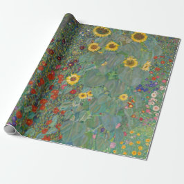 Papel De Regalo Agustav Klimt's Farm Garden con girasoles