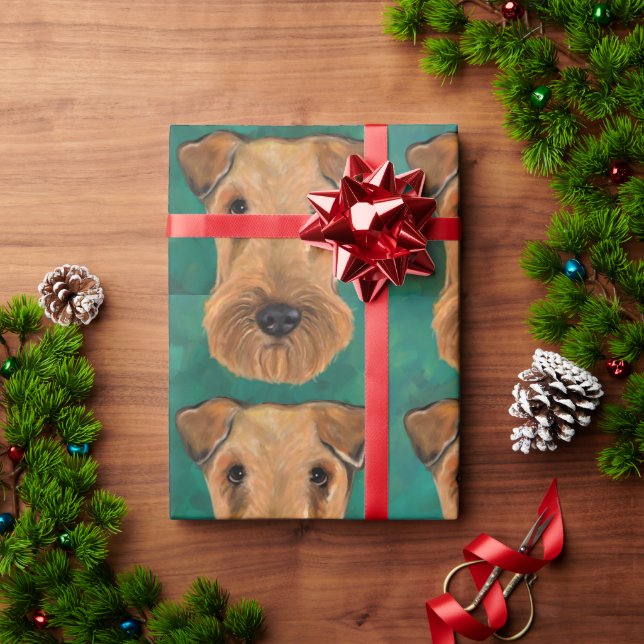 Papel De Regalo Airedale Terriers (Regalo de vacaciones)