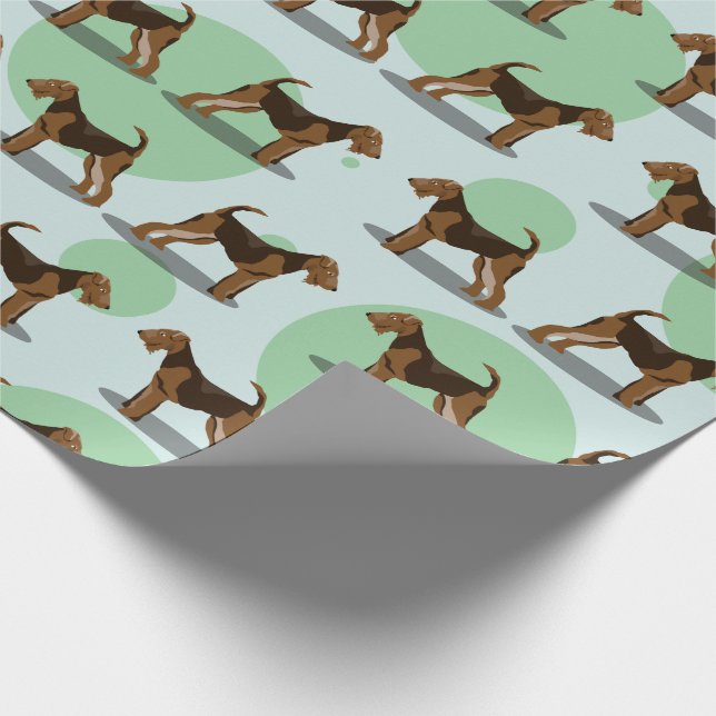 Papel De Regalo Airedale Terriers (Esquina)
