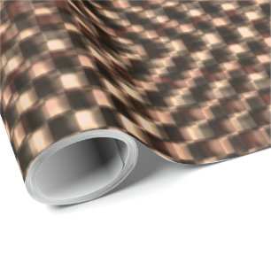 Papel De Regalo Ajedrez marrón desordenado y desordenado entre sí