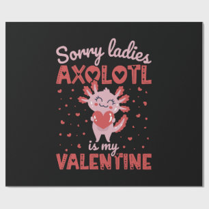 Papel De Regalo Ajolote es mi San Valentín