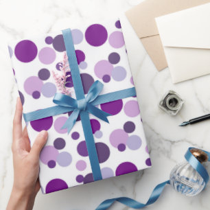 Papel De Regalo Ajuste de fiesta de patrones de puntos de polka pú