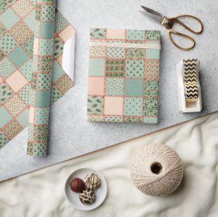 Papel De Regalo Ajuste de fiesta de trama de tejido de campo recor