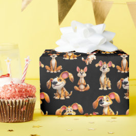 Papel De Regalo Ajuste de la celebración de caninos 4