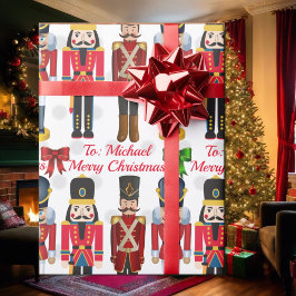 Papel De Regalo Ajuste de Navidades de nombres personalizados por 