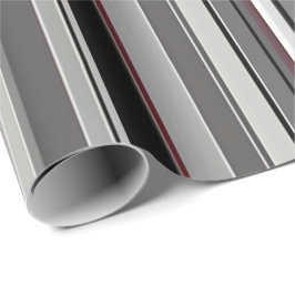 Papel De Regalo Ajuste de regalo a rayas monocromo negrita