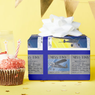 Papel De Regalo Ajuste de regalo - Aviones modelo antiguo