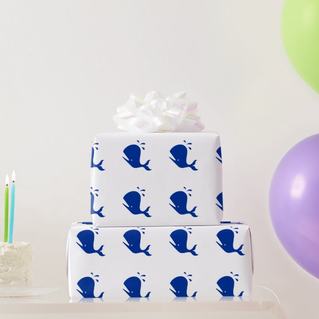 Papel De Regalo Ajuste de regalo - Ballena Personalizado (Regalos de fiesta)