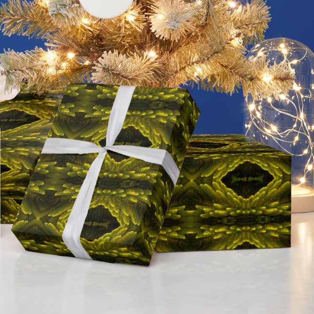 Papel De Regalo Ajuste de regalo con rama de árbol de Navidad hawa (Vacaciones)