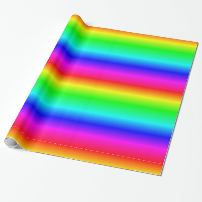 Papel De Regalo Ajuste de regalo de arcoiris (Desenrollado)