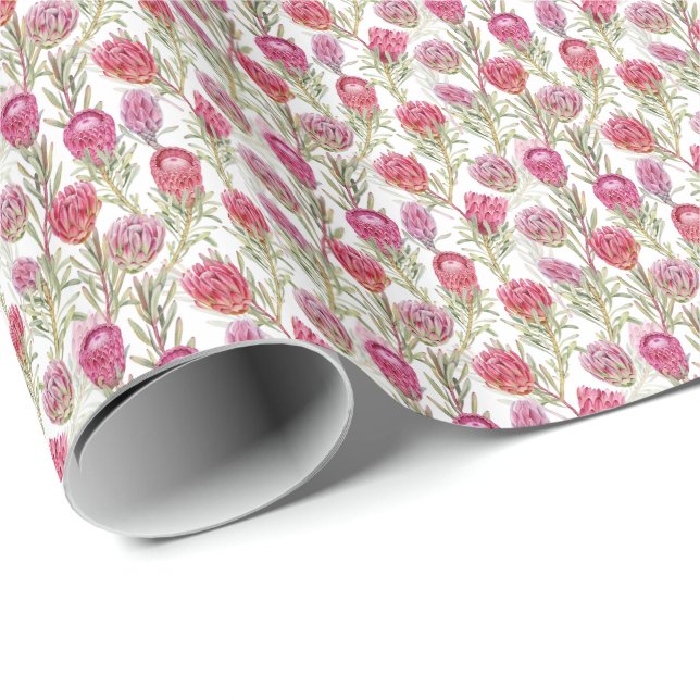 Papel De Regalo Ajuste de regalo de bonito Protea Design 2 (Esquina del rollo)
