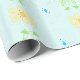 Papel De Regalo Ajuste de regalo de diseñador con floral pastel