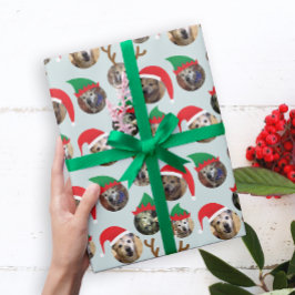 Papel De Regalo Ajuste de regalo de foto de perro para navidades