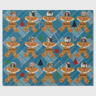 Papel De Regalo Ajuste de regalo de foto Gingerbread Man HAMbWG