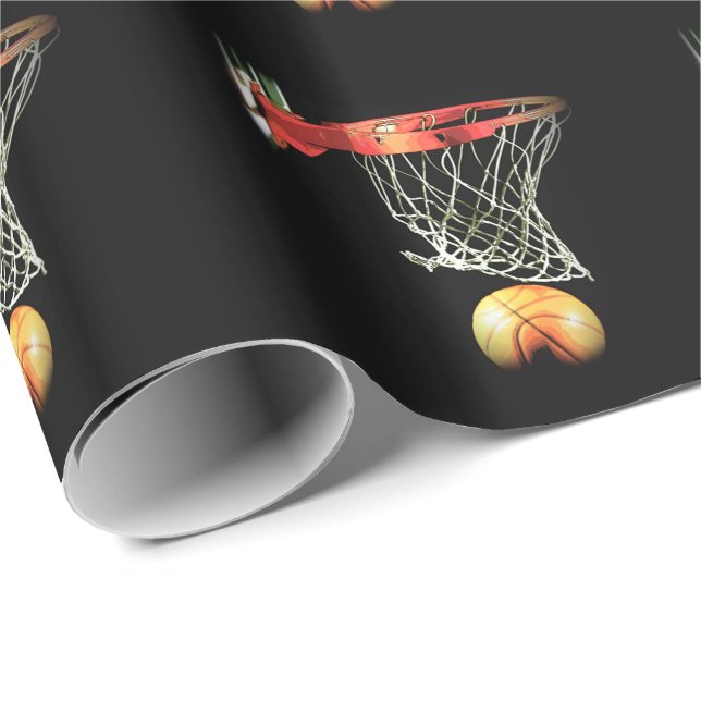 Papel De Regalo Ajuste de regalo de los Navidades de baloncesto (Esquina del rollo)