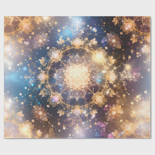 Papel De Regalo Ajuste de regalo de Mandala dorada