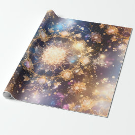 Papel De Regalo Ajuste de regalo de Mandala dorada