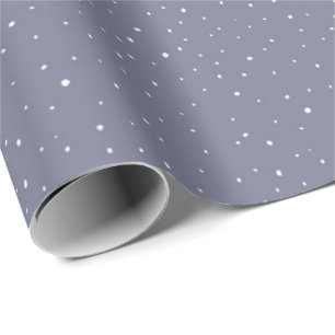 Papel De Regalo Ajuste de regalo de Navidades blancos de nieve azu