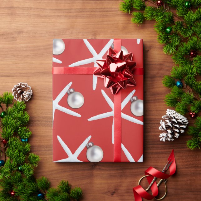 Papel De Regalo Ajuste de regalo de Navidades rojos de patrón este (Regalo de vacaciones)
