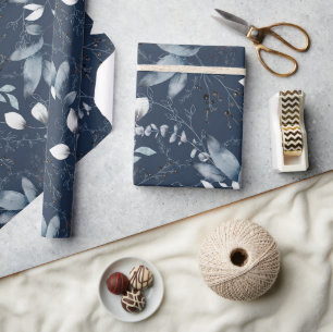Papel De Regalo Ajuste de regalo de Navy Forrest
