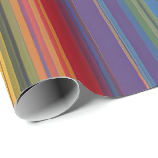 Papel De Regalo Ajuste de regalo de raya arcoiris audaz - vibrante