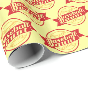 Papel De Regalo Ajuste de regalo de tía de béisbol