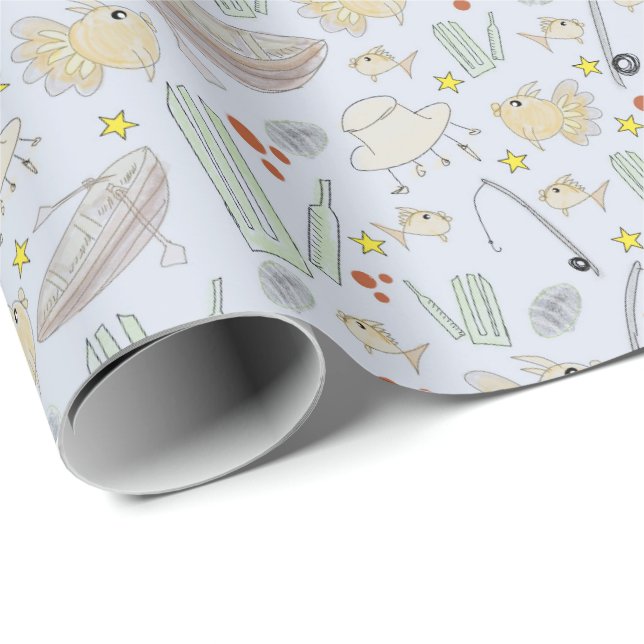 Papel De Regalo Ajuste de regalo del día del padre (Esquina del rollo)