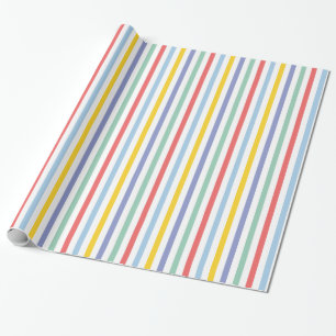 Papel De Regalo Ajuste de regalo del patrón de bandas de arco iris