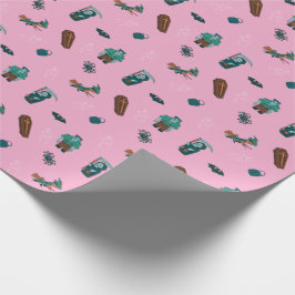 Papel De Regalo Ajuste de regalo del patrón de caracteres de Hallo