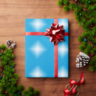 Papel De Regalo Ajuste de regalo - Estrella blanca brillante en az