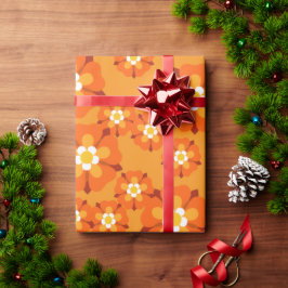 Papel De Regalo Ajuste de regalo floral retro