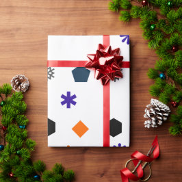 Papel De Regalo Ajuste de regalo geométrico festivo