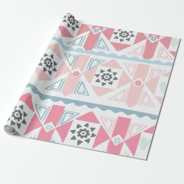Papel De Regalo Ajuste de regalo geométrico Pastel