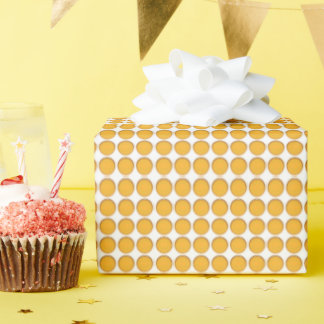 Papel De Regalo Ajuste de regalo - puntos Naranjas