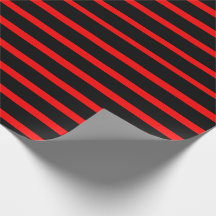 Ajuste de regalo rayado negro y rojo