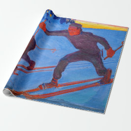 Papel De Regalo Akseli Gallen-Kallela - Esquiadores