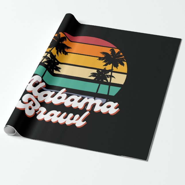 Papel De Regalo Alabama Brawl (Desenrollado)