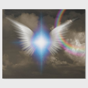 Papel De Regalo Alas de los ángeles blancos