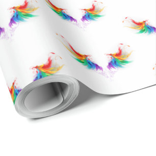 Papel De Regalo Alas del arco iris fluidas