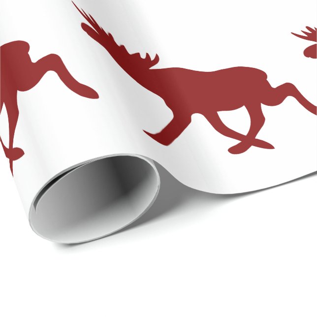 Papel De Regalo Alces del chocolate (Esquina del rollo)