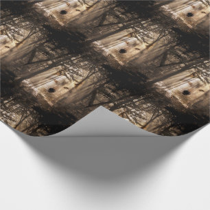 Papel De Regalo Alcohol del lobo en las maderas