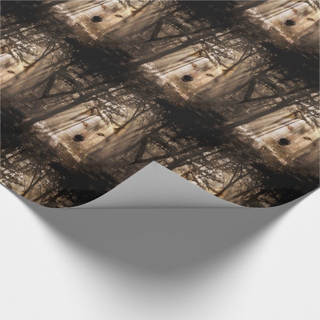 Papel De Regalo Alcohol del lobo en las maderas (Esquina)