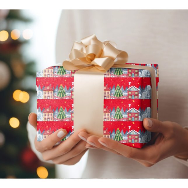 Papel De Regalo Aldea de Navidades modernos (Subido por el creador)