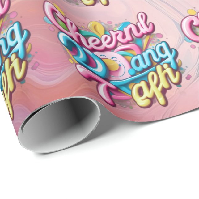 Papel De Regalo alegre 3D (Esquina del rollo)
